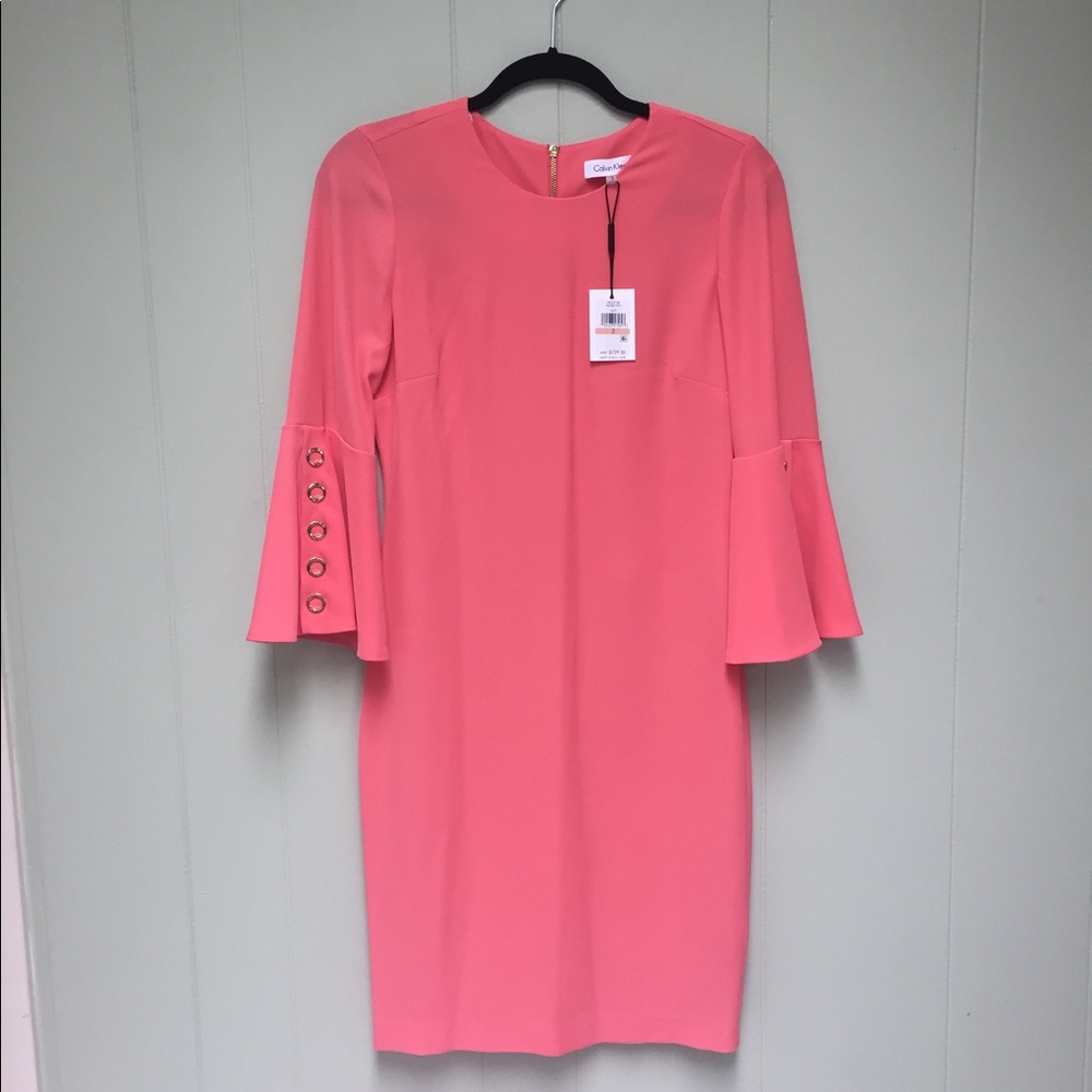 NWT Calvin Klein Coral Dress